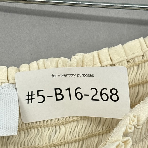 Koch Shorts Womens XS White Smocked High Waist Flowy Pleated Made In USA - Picture 11 of 11